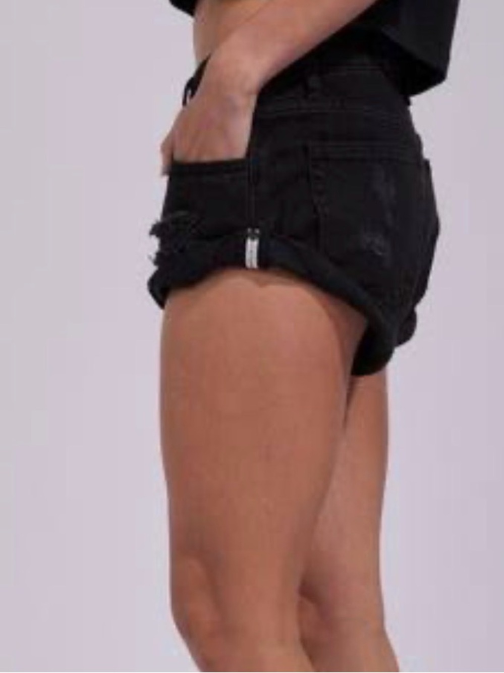 One Teaspoon Bandits Distressed Denim Shorts